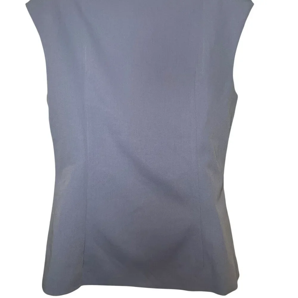 Kourt Luisa Light Blue Structured Vest Top NWT Size Large - Picture 3 of 5